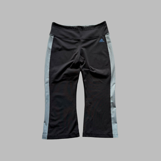 Y2K Adidas Striped Activewear Capris - S/M