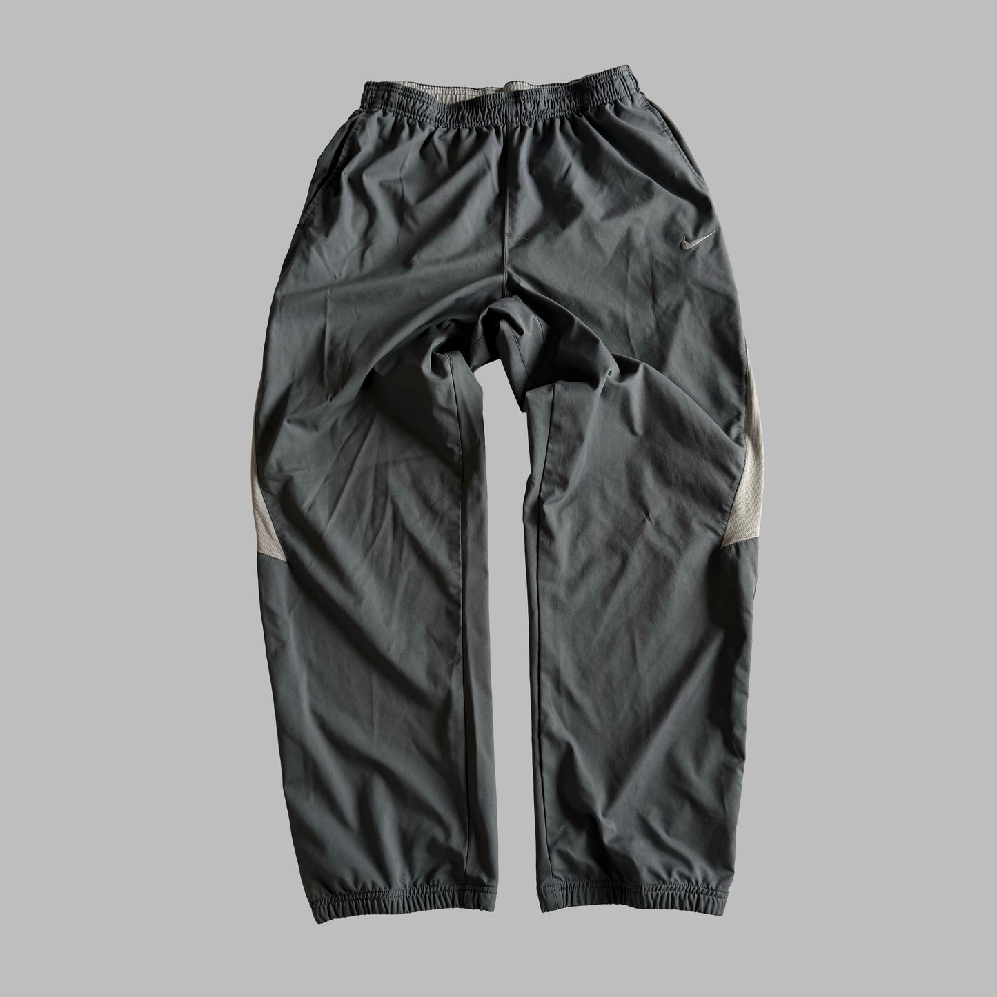 Y2K Nike Baggy Striped Track Pants - L
