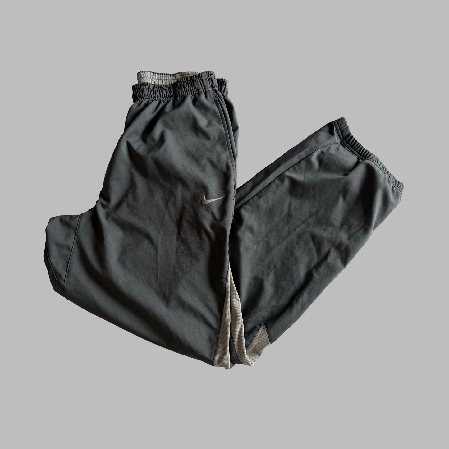 Y2K Nike Baggy Striped Track Pants - L