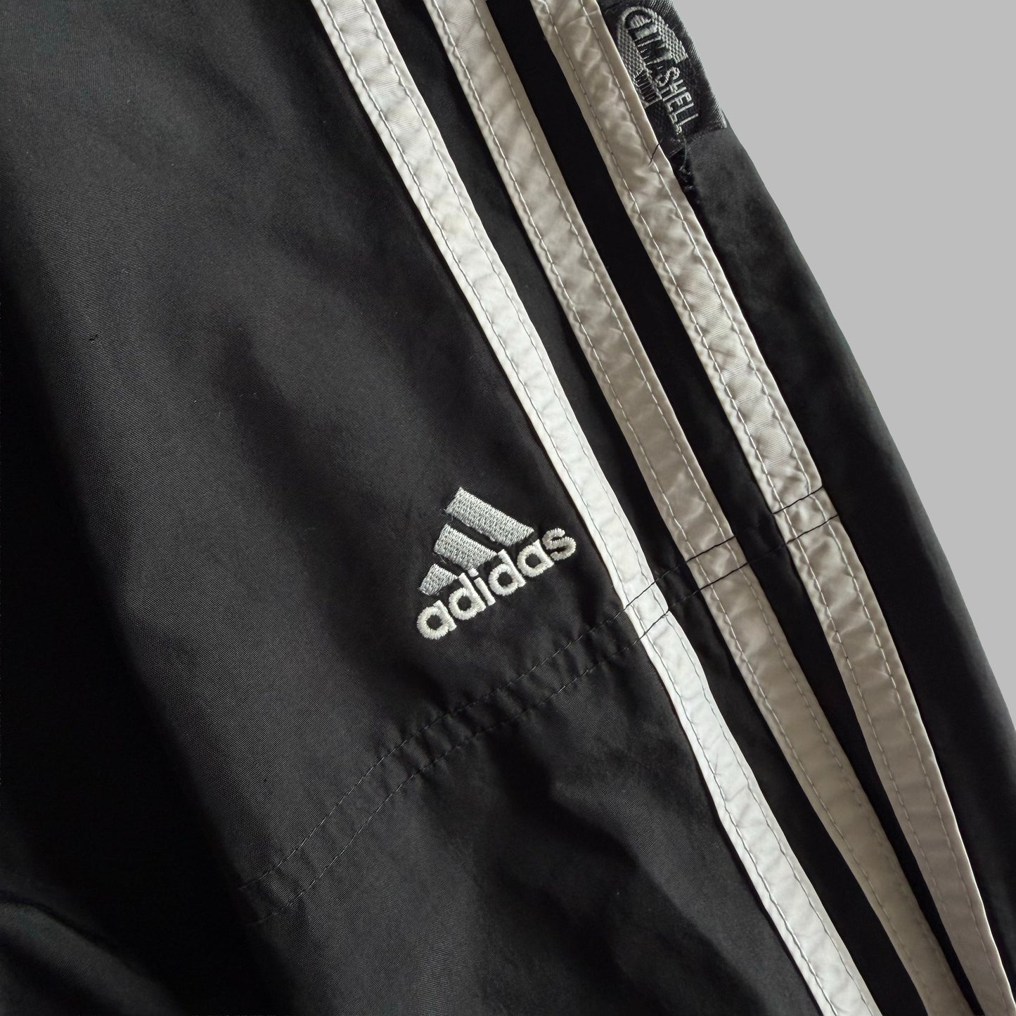 Y2K Adidas Three Stripe Straight Leg Track Pants - M