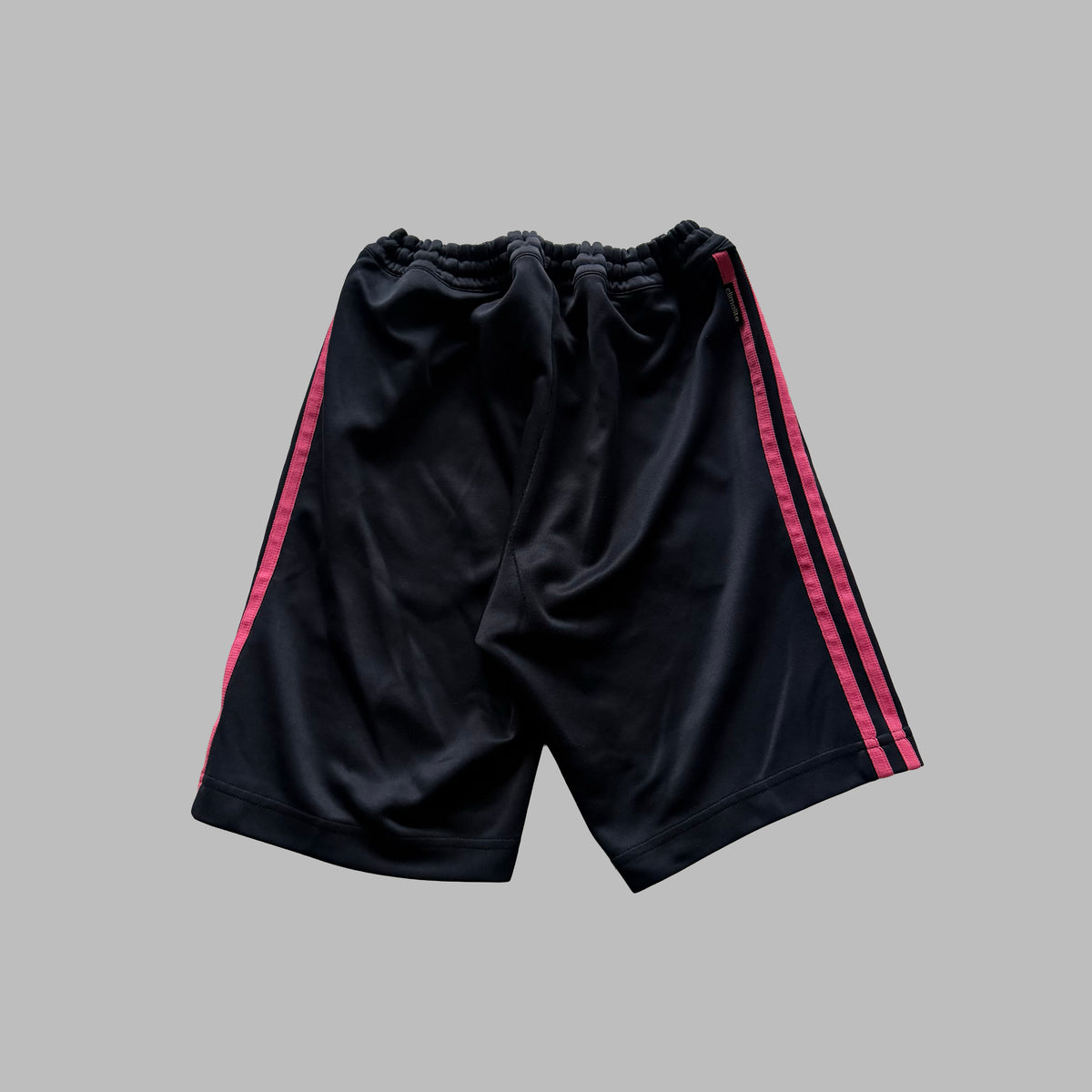 Y2K Adidas Three Stripe Baggy Shorts - XS