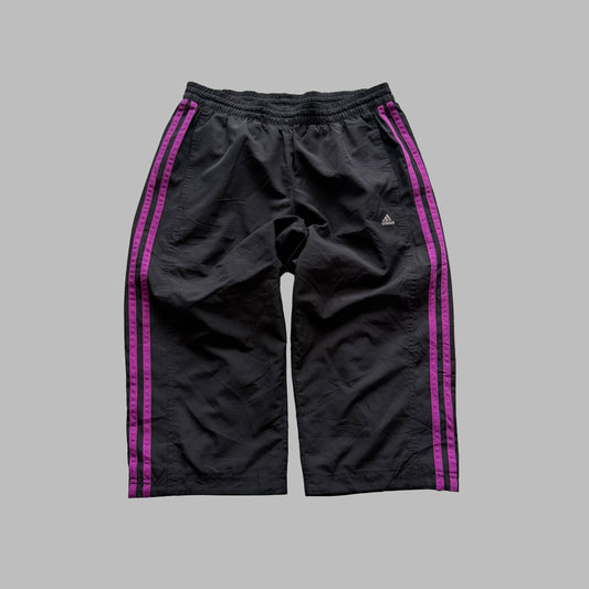 Y2K Adidas Three Stripe Baggy Capris - XS
