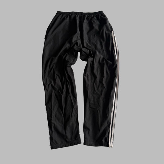 Y2K Adidas Three Stripe Straight Leg Track Pants - M