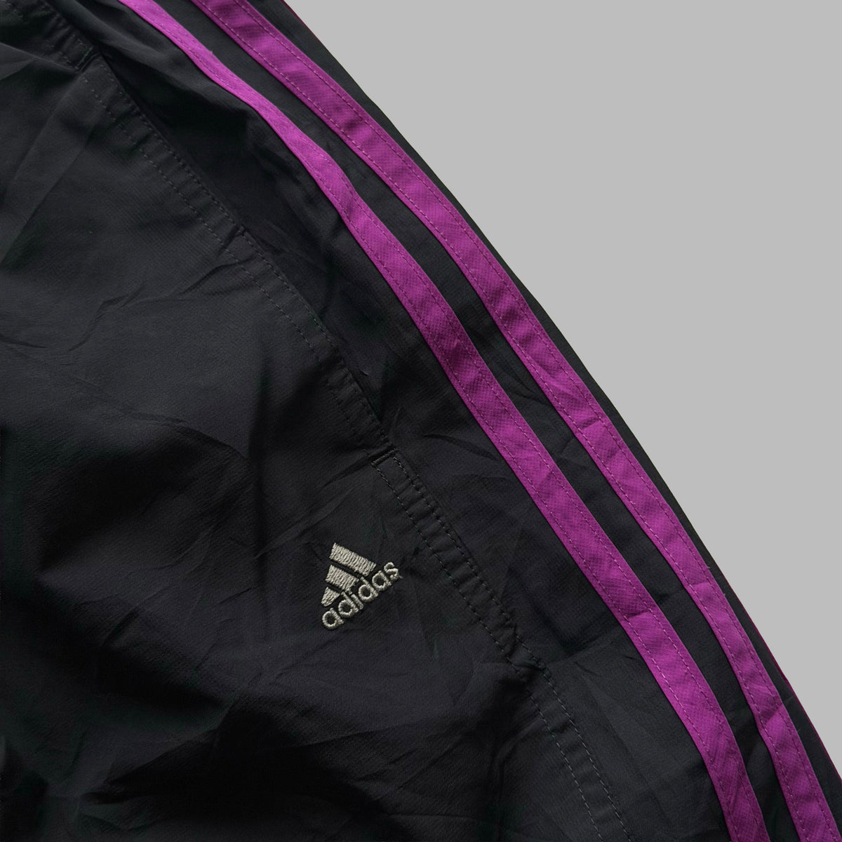 Y2K Adidas Three Stripe Baggy Capris - XS