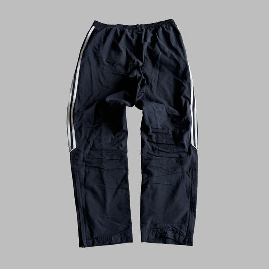 Y2K Adidas Three Stripe Straight Leg Track Pants - S