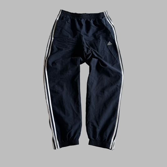 Y2K Adidas Three Stripe Baggy Track Pants - S
