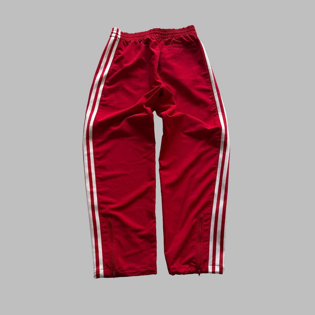 Y2K Adidas Three Stripe Baggy Track Pants - S