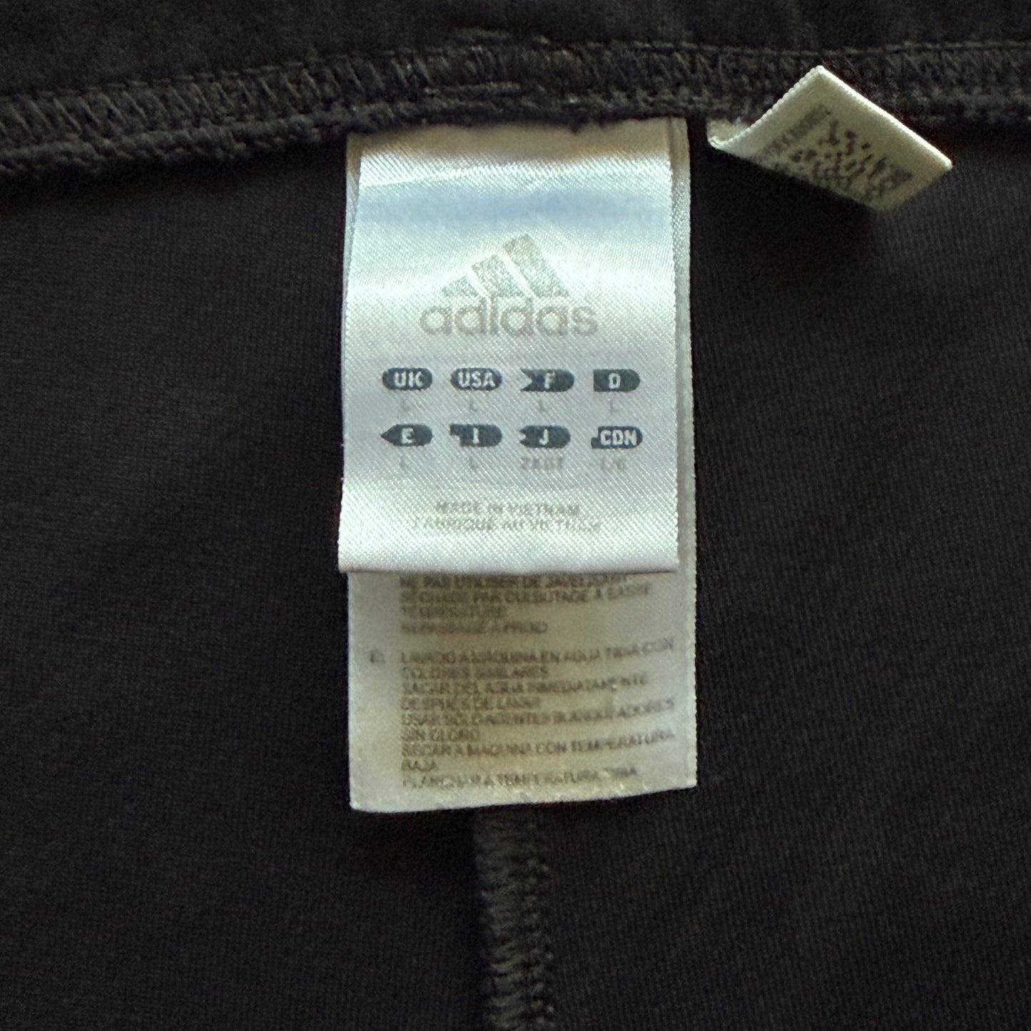 Y2K Adidas Three Stripe Wide Leg 3/4 Track Pants - L