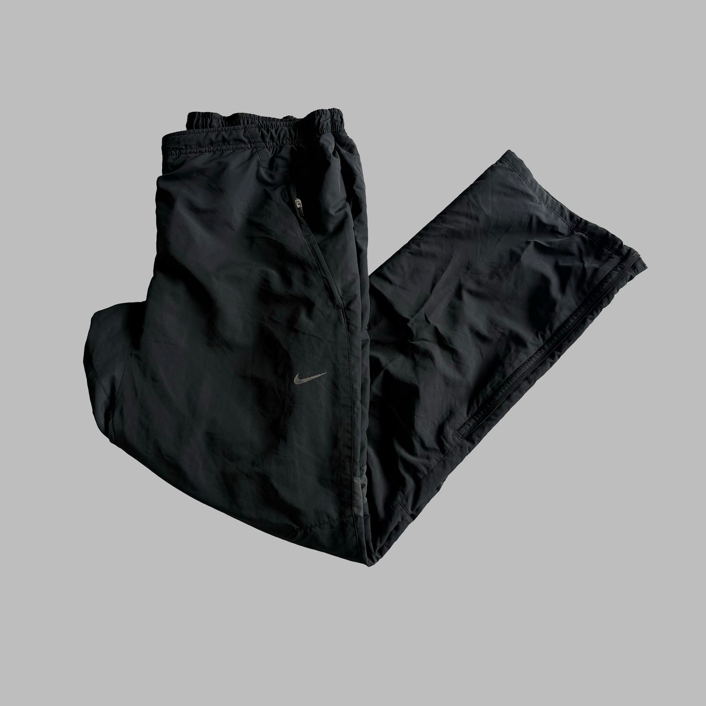 Y2K Nike Wide Leg Classic Track Pants - M