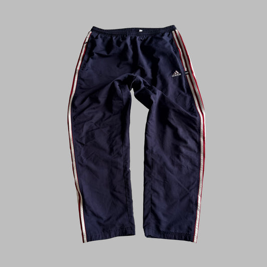 90s Adidas Striped Straight Leg Track Pants - L