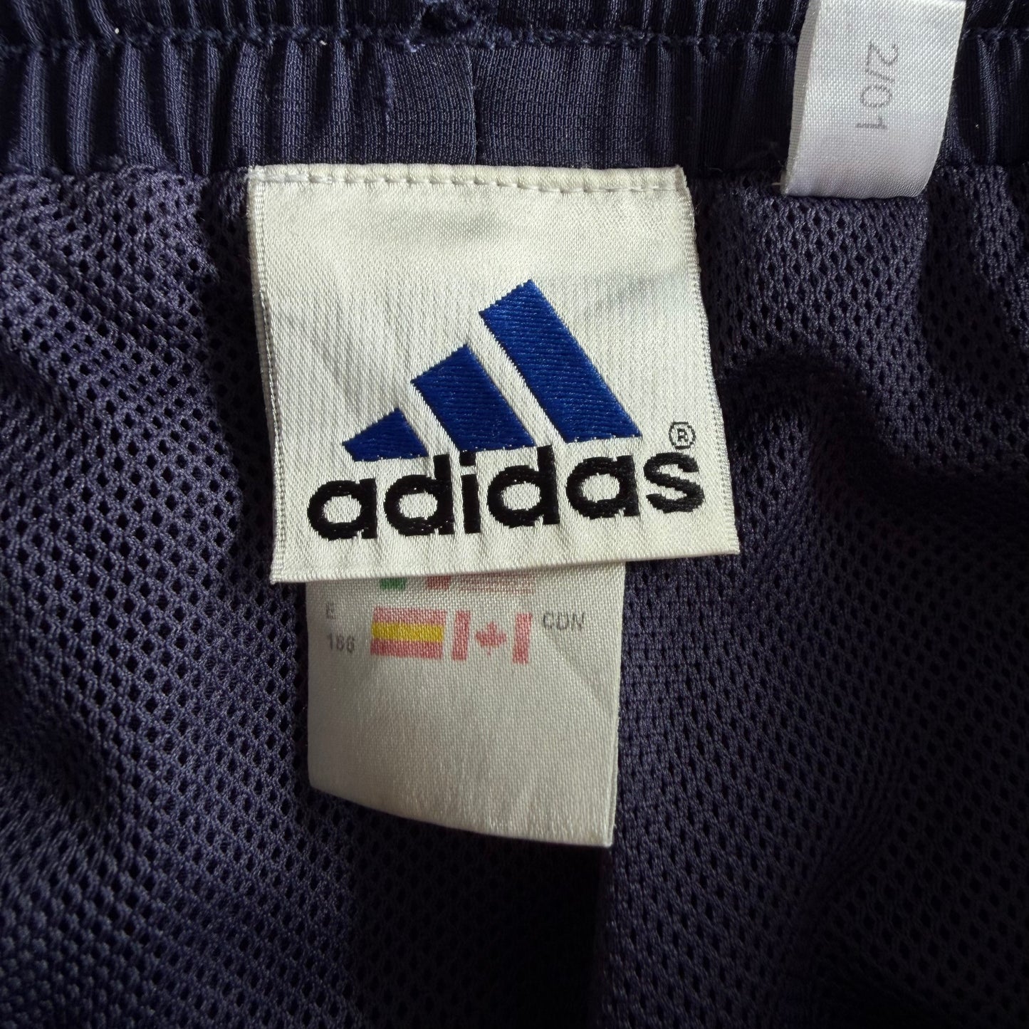90s Adidas Striped Straight Leg Track Pants - L