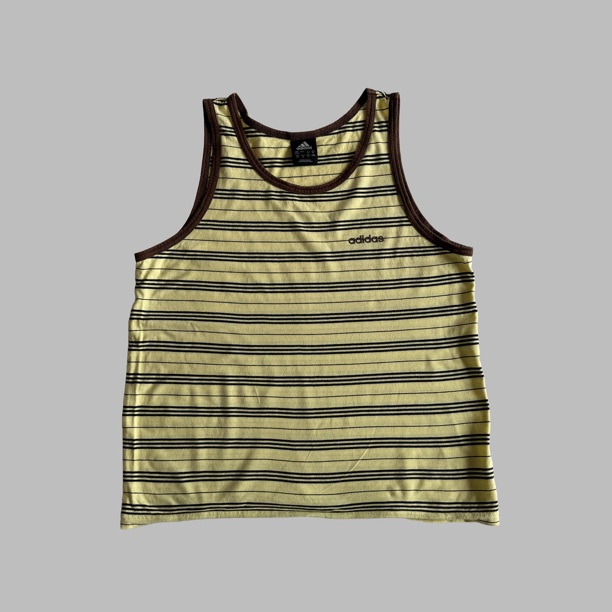 Y2K Adidas Striped Tank - L