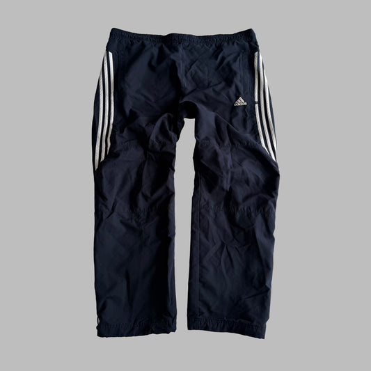 Y2K Adidas Three Stripe Baggy Track Pants - XL