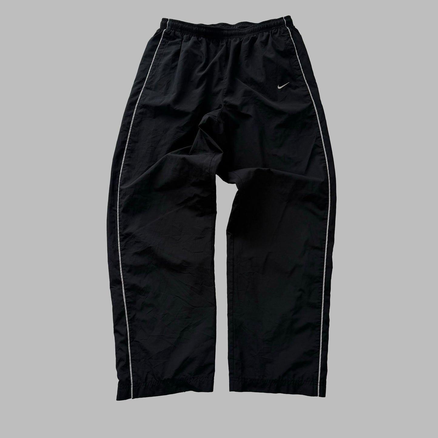Y2K Nike Wide Leg Striped Track Pants - L
