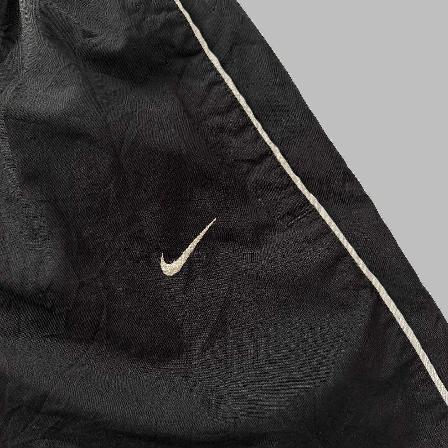 Y2K Nike Wide Leg Striped Track Pants - L
