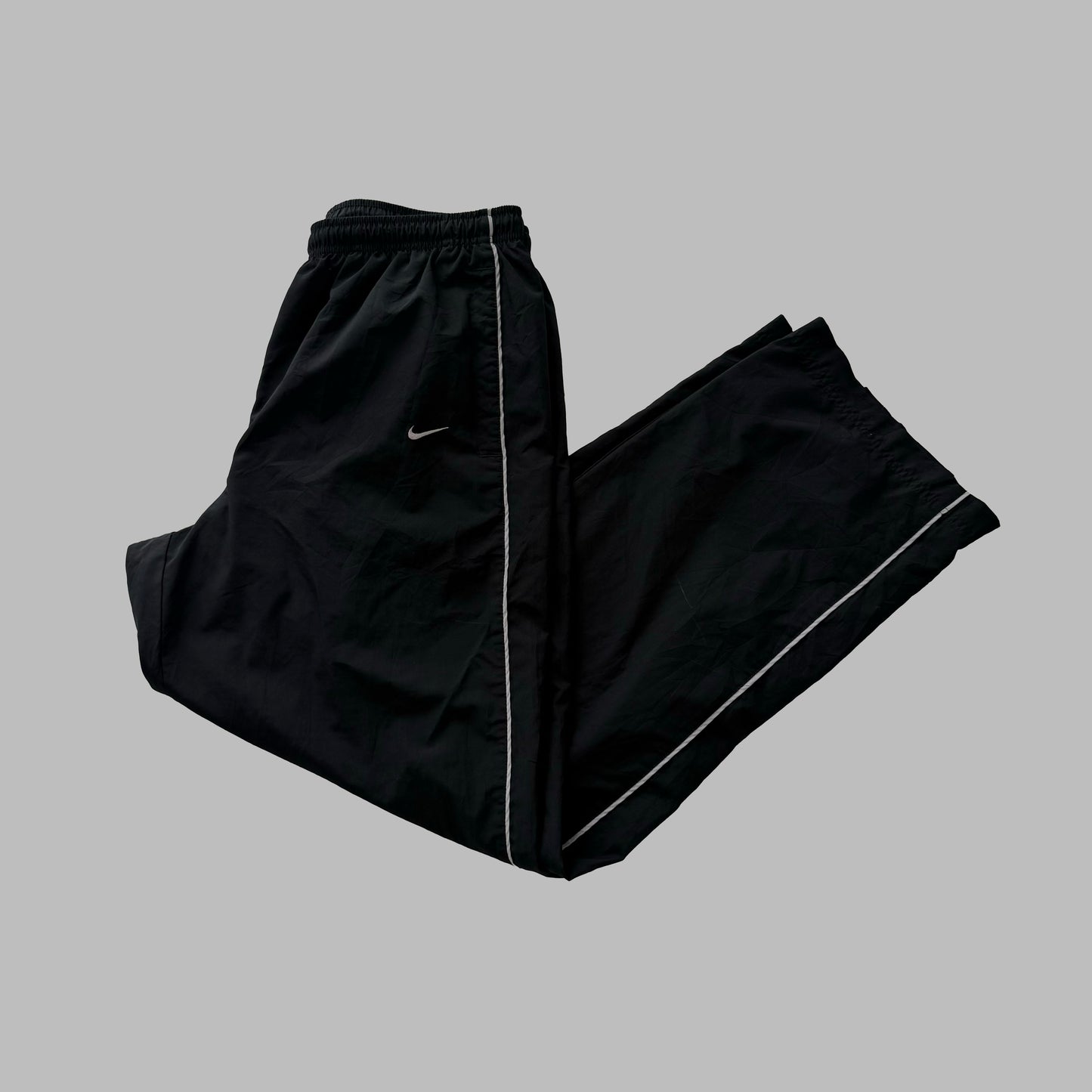Y2K Nike Wide Leg Striped Track Pants - L