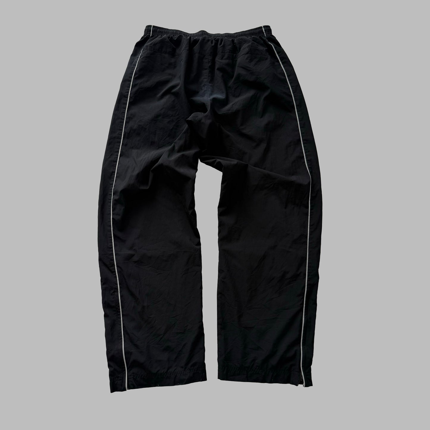 Y2K Nike Wide Leg Striped Track Pants - L