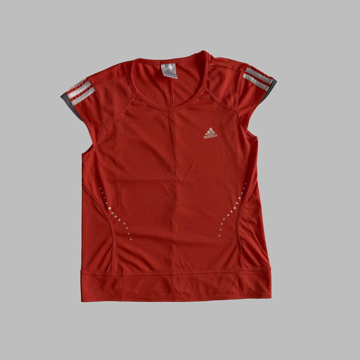 Y2K Adidas Activewear Three Stripe Top - M