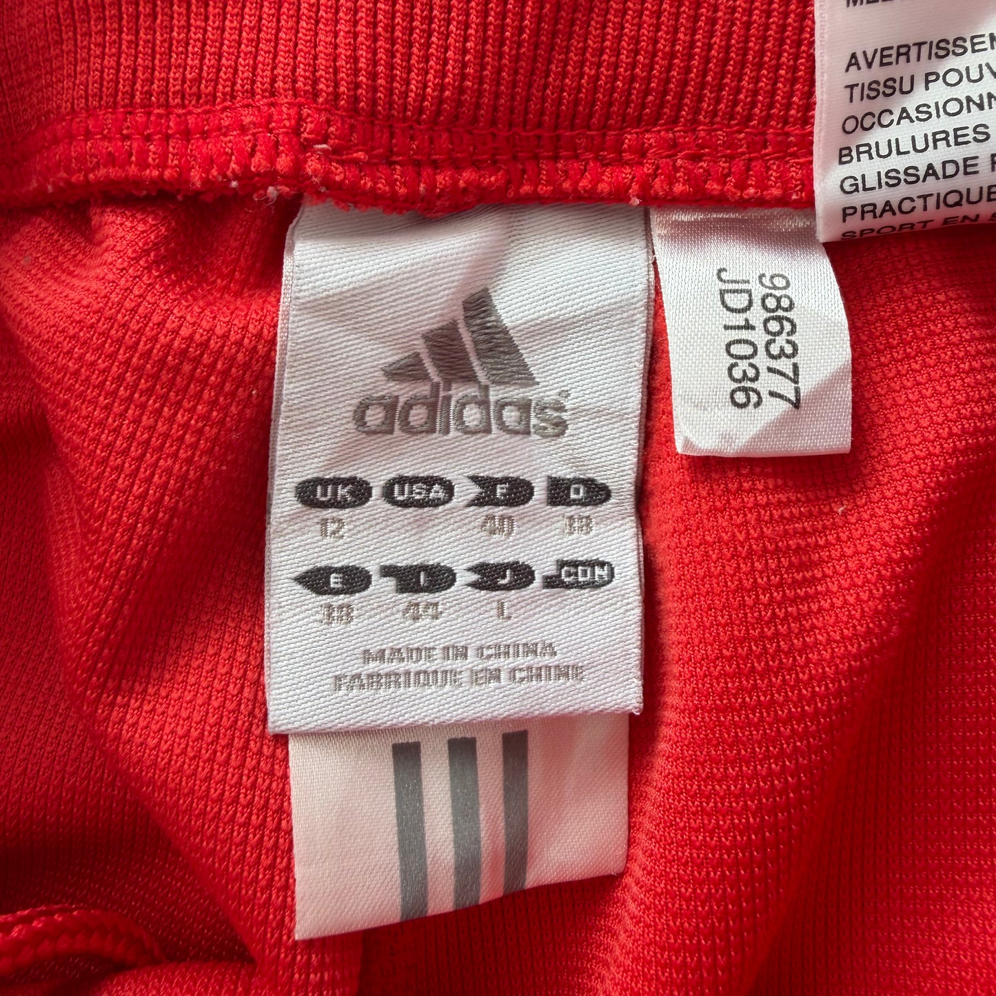 Y2K Adidas Wide Leg Three Stripe Track Pants - S