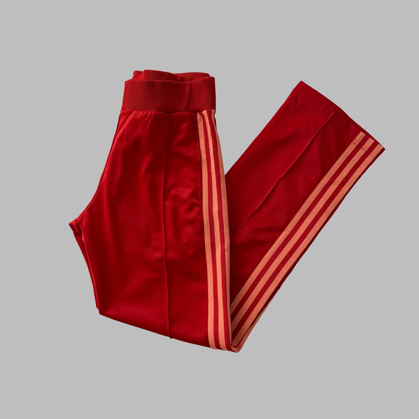 Y2K Adidas Wide Leg Three Stripe Track Pants - S