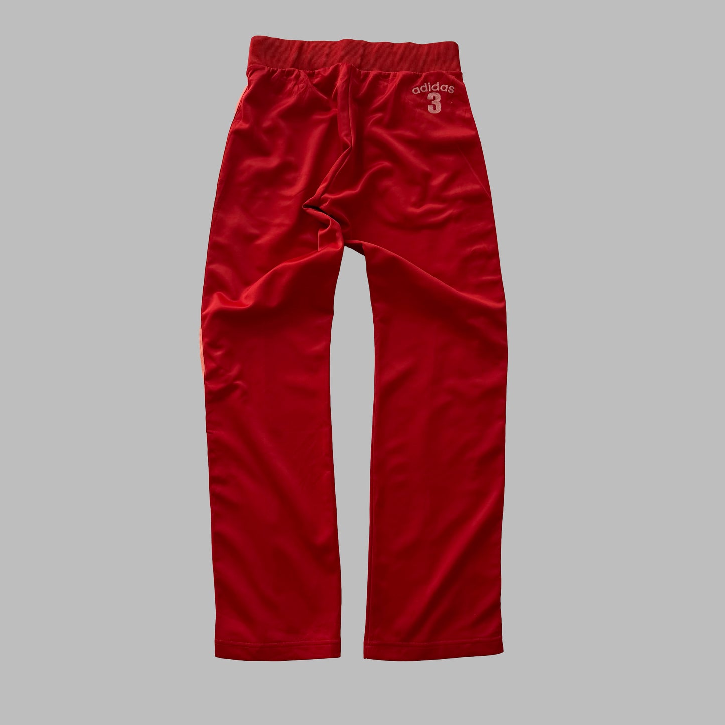 Y2K Adidas Wide Leg Three Stripe Track Pants - S