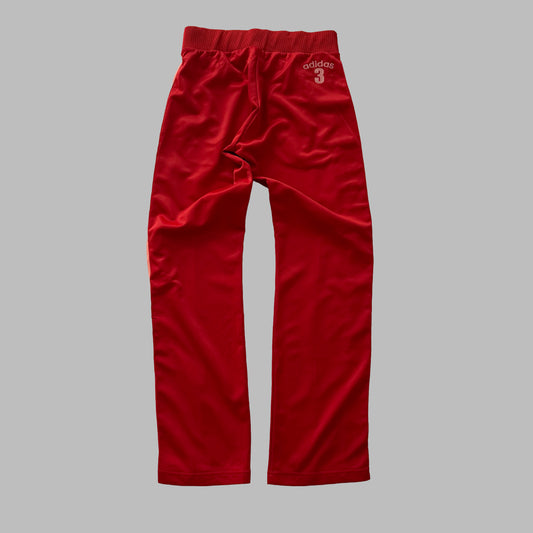 Y2K Adidas Wide Leg Three Stripe Track Pants - S