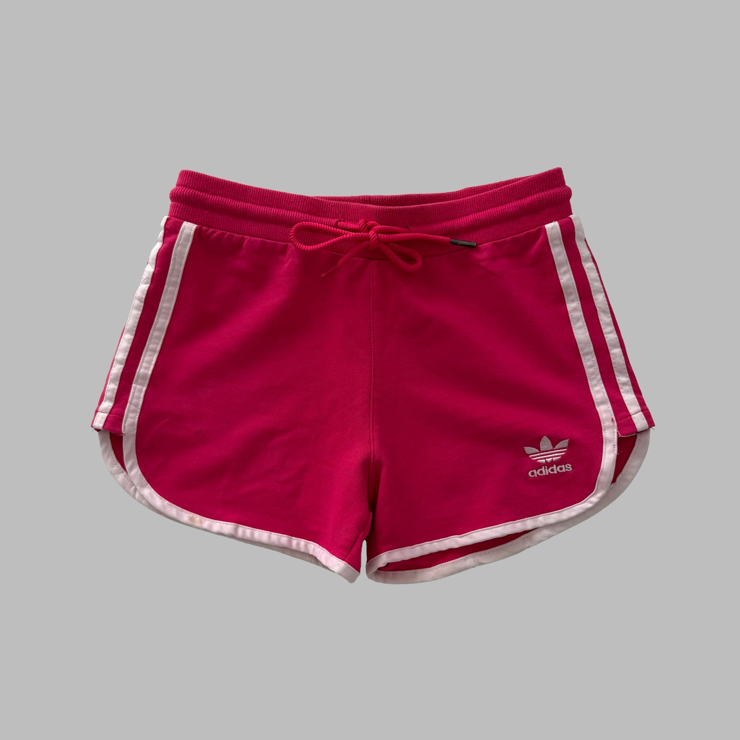 Y2K Adidas Three Stripe Dolphin Micro Shorts - XS