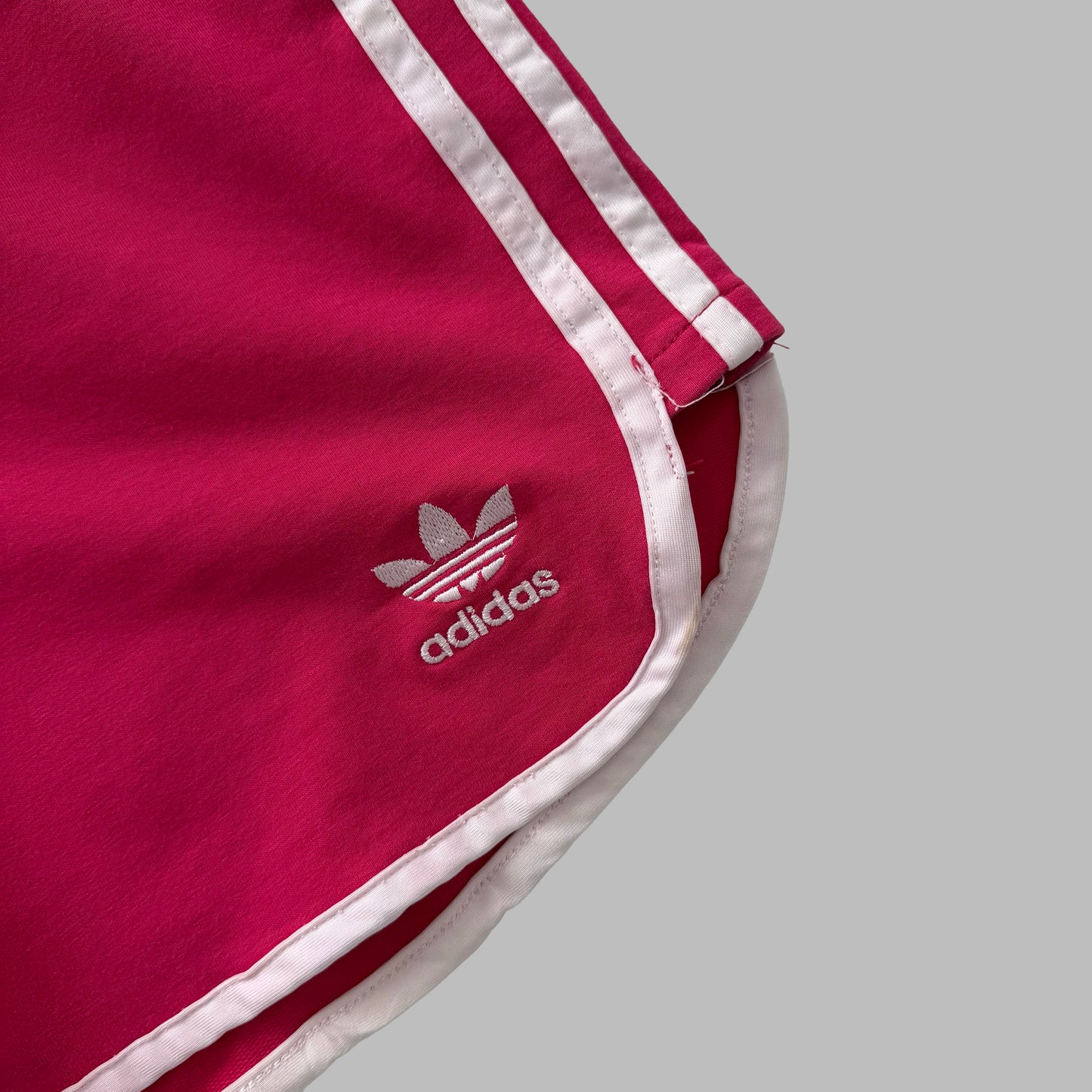 Y2K Adidas Three Stripe Dolphin Micro Shorts - XS
