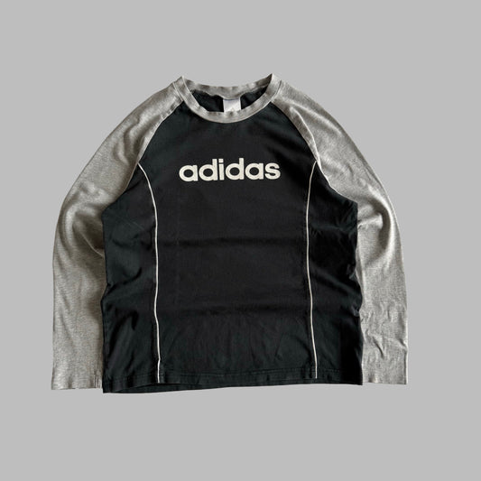 Y2K Adidas Raglan Long sleeve - S