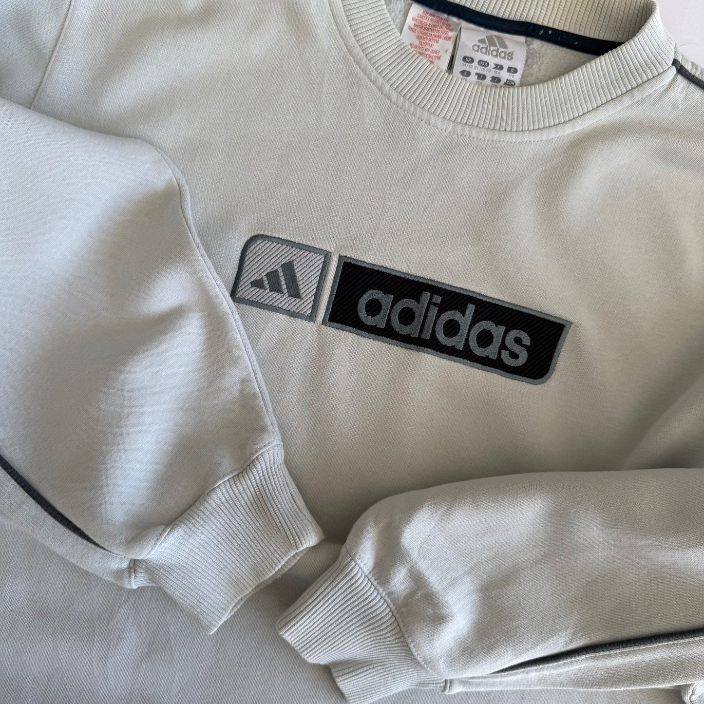 00s Adidas Spell Out Sweatshirt - Small
