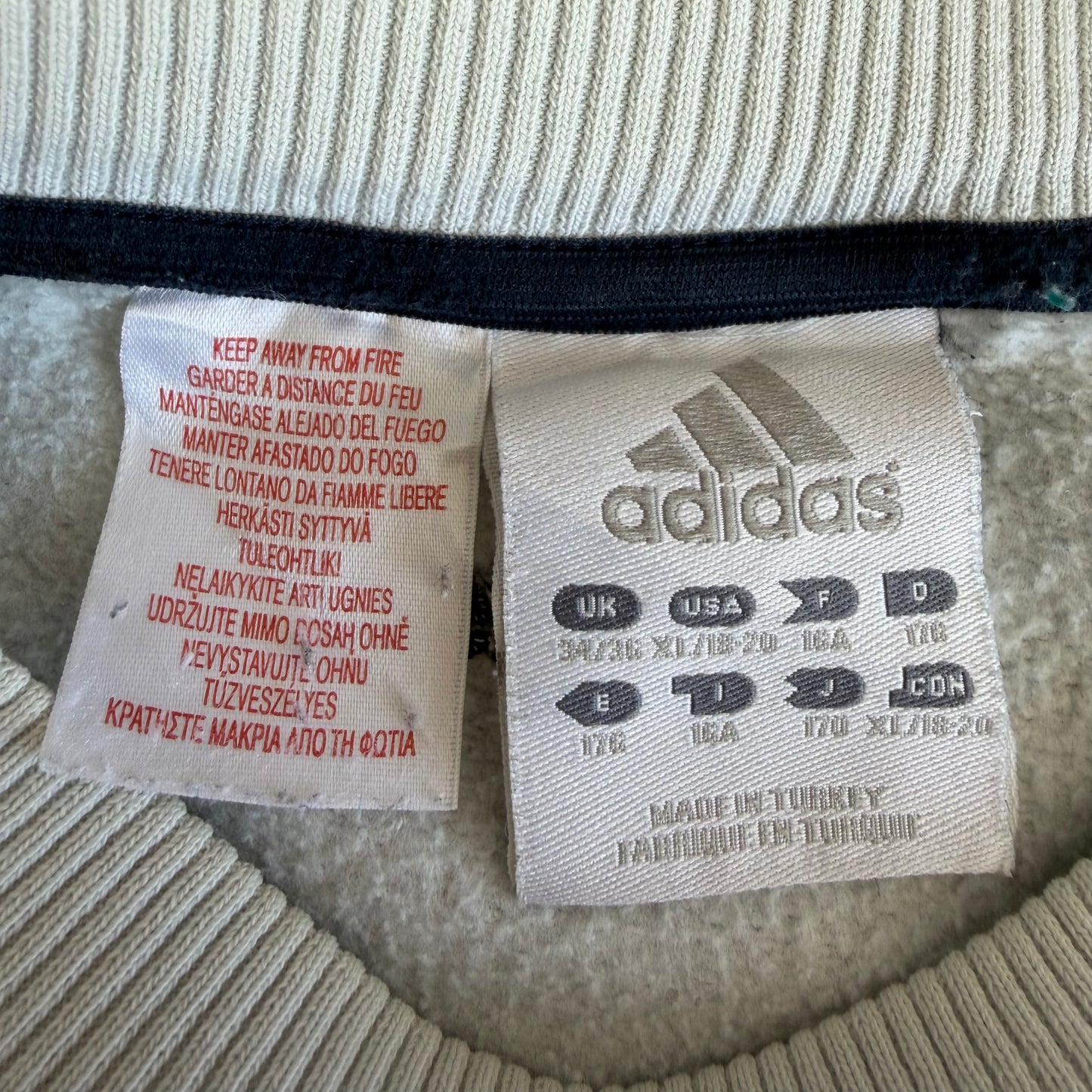 00s Adidas Spell Out Sweatshirt - Small