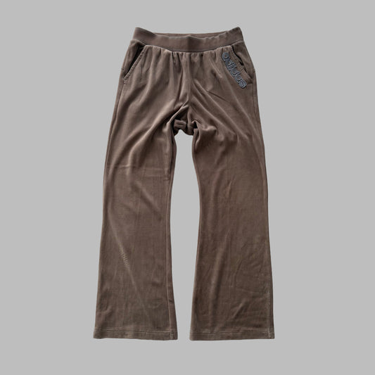 Y2K Adidas Wide Leg Spell Out Track Pants - S