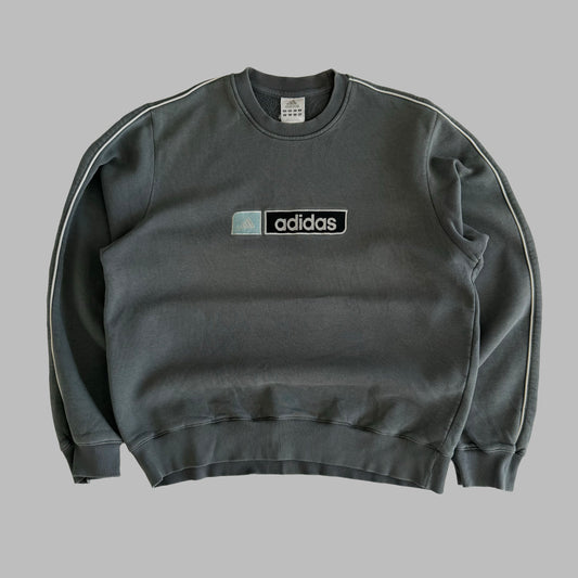 00s Adidas Spell Out Sweatshirt - Large