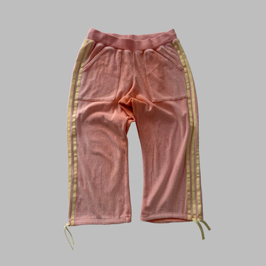 Y2K Adidas Striped Towel Capris - S