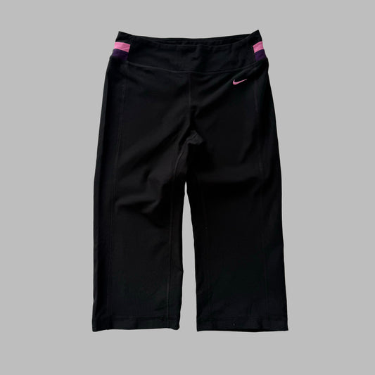Y2K Nike Swoosh Activewear Capris - S