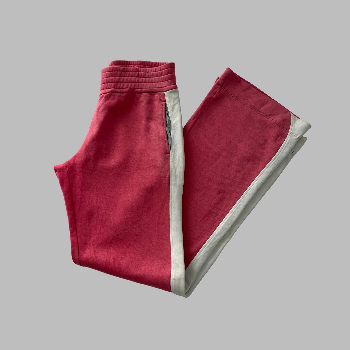 Y2K Nike Wide Leg Cotton Track Pants - S
