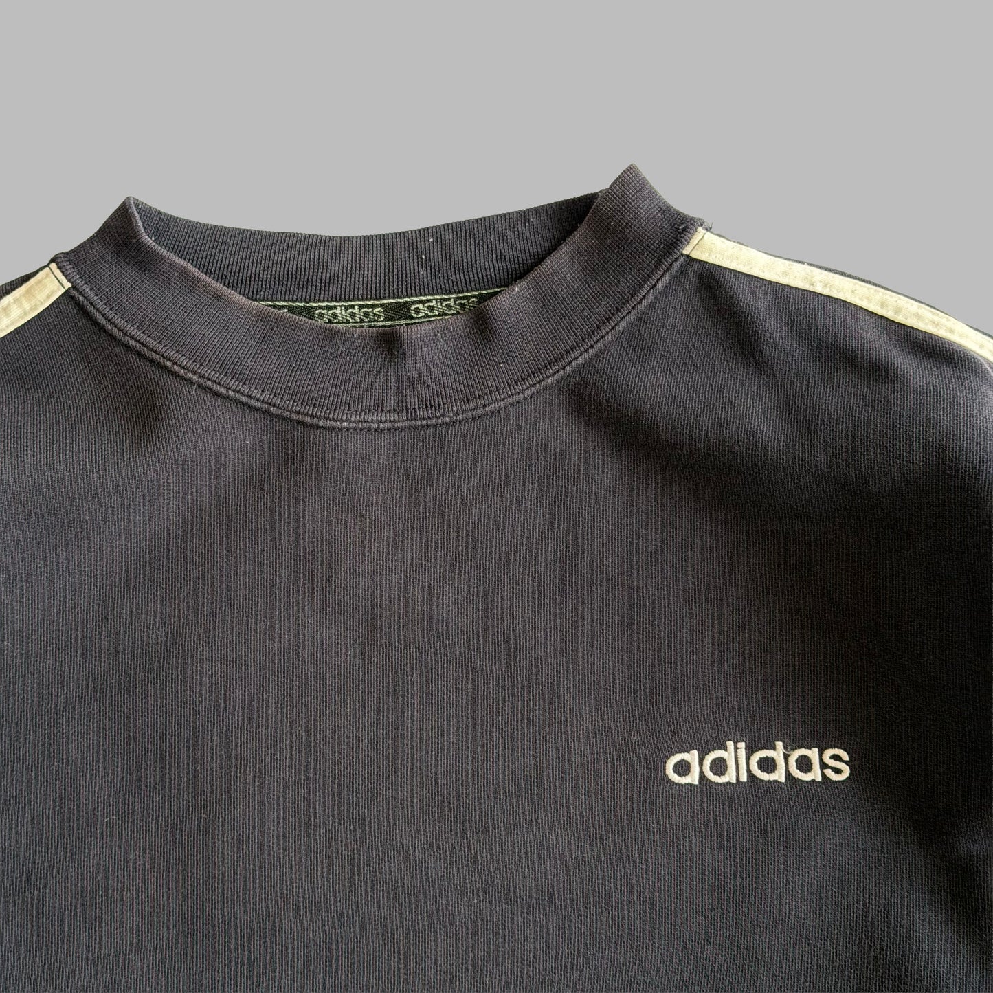 00s Adidas Three Stripe Sweatshirt - Medium