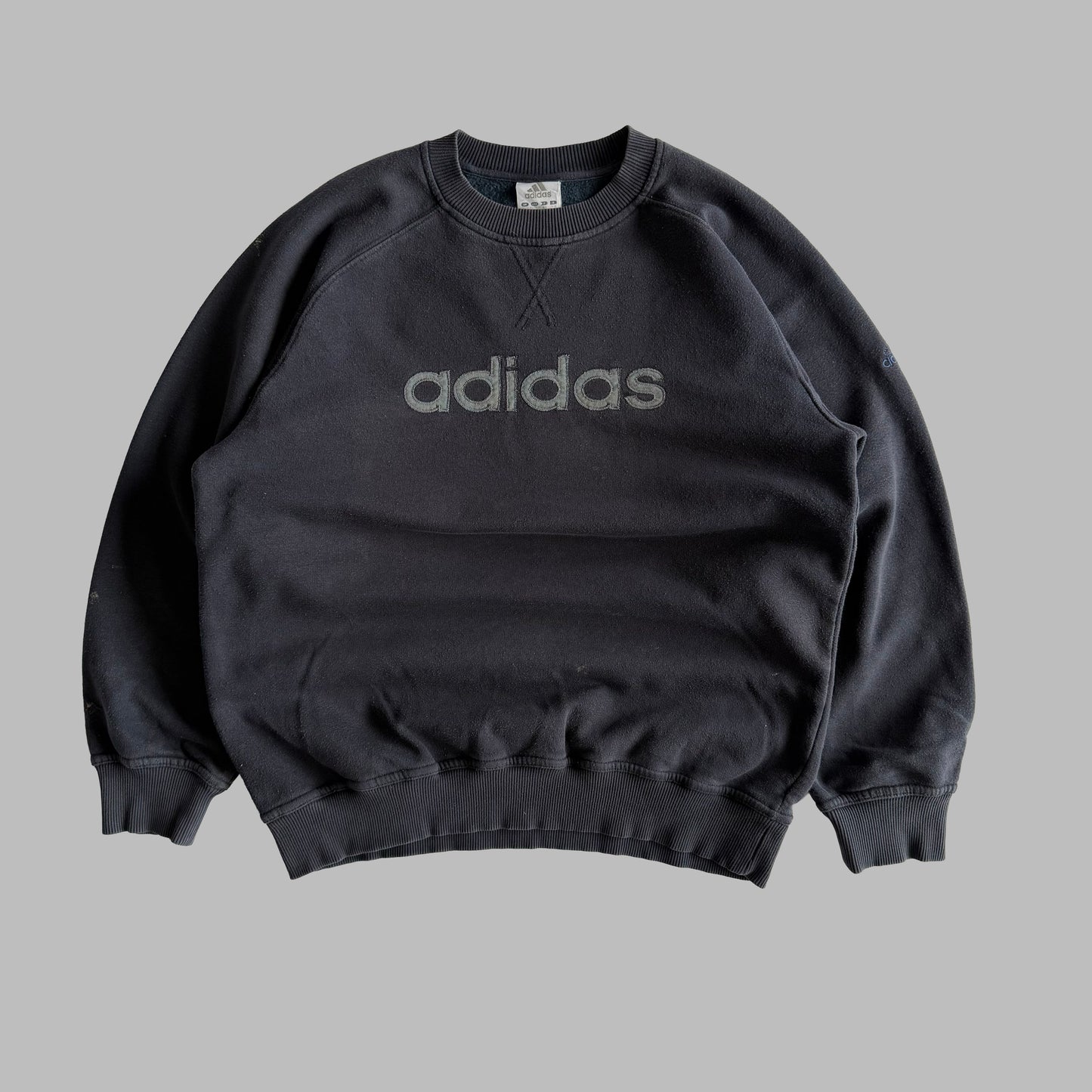 00s Adidas Spell Out Sweatshirt - Large
