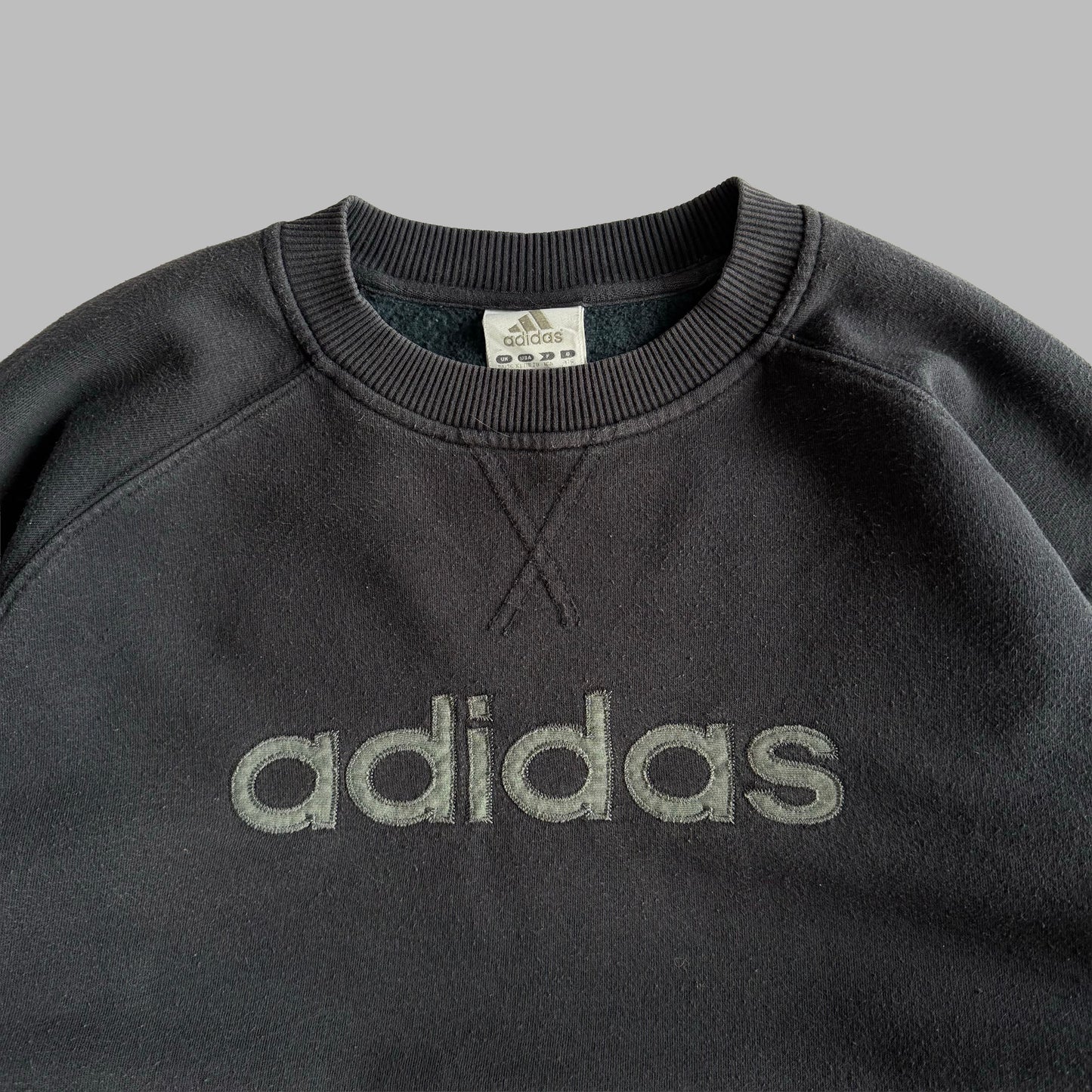 00s Adidas Spell Out Sweatshirt - Large