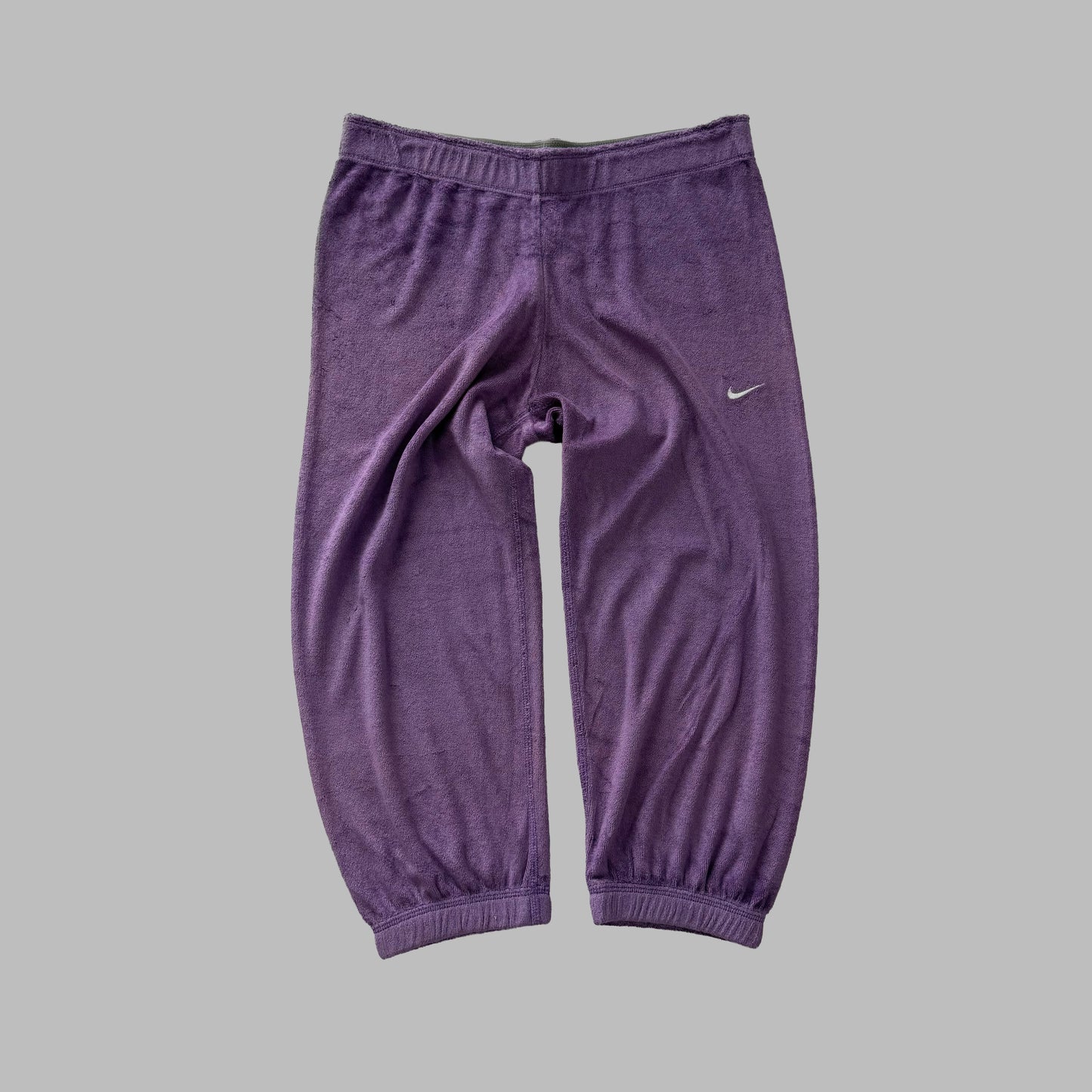 Y2K Nike Swoosh Towel Activewear Capris - M
