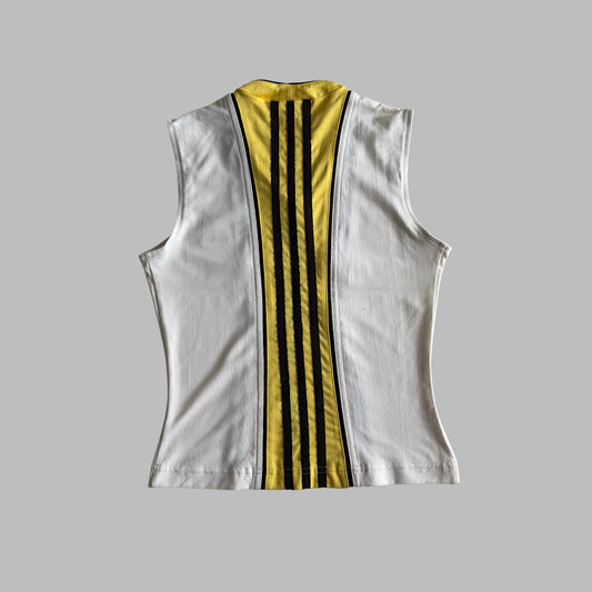 Y2K Adidas Colourblock Activewear Top - M