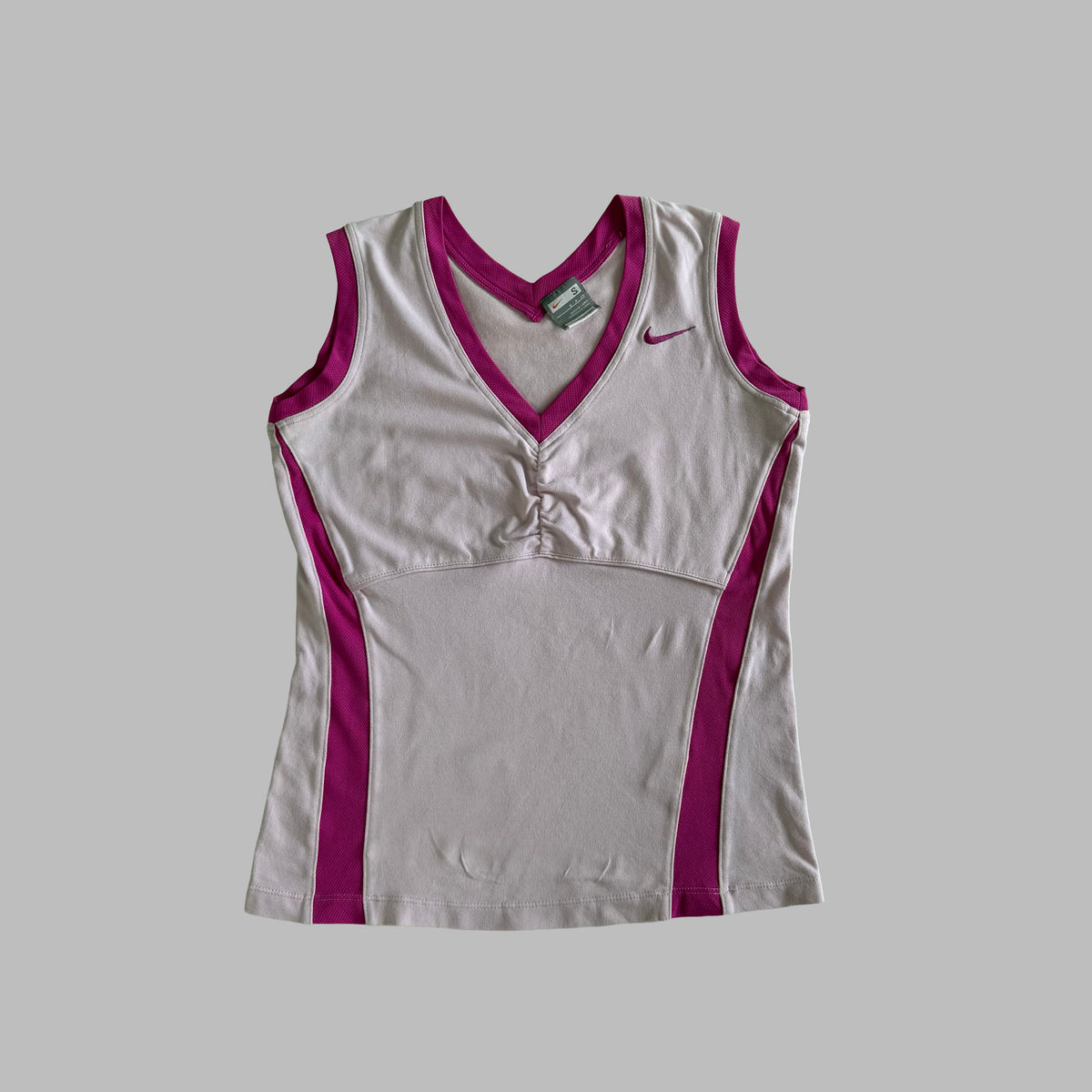 Y2K Nike Panelled Activewear Tank - L
