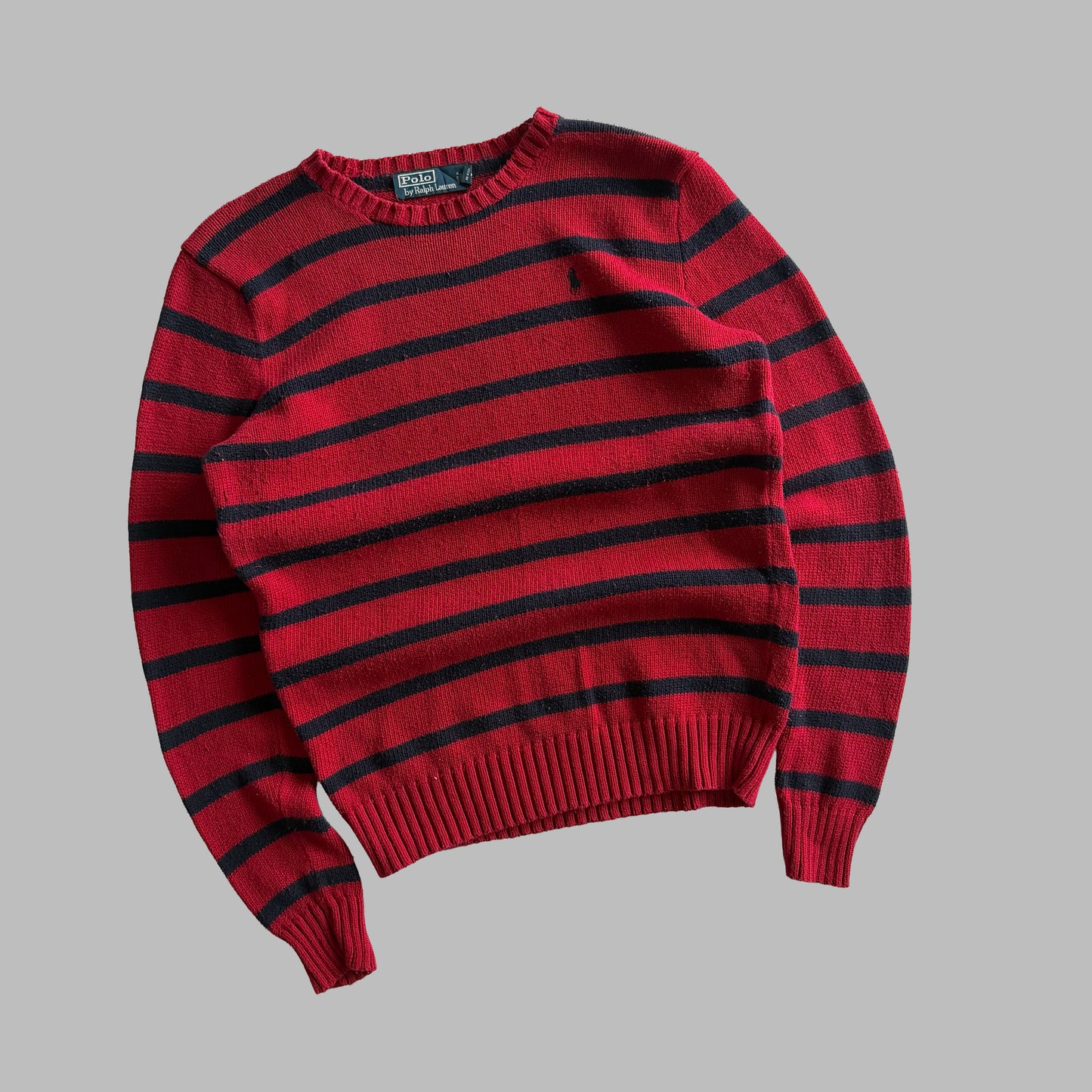90s Polo Ralph Lauren Striped Heavy Knit - S