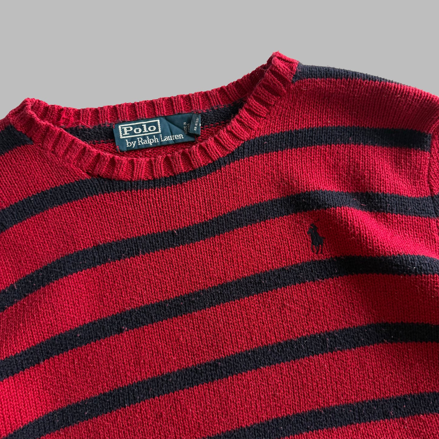 90s Polo Ralph Lauren Striped Heavy Knit - S