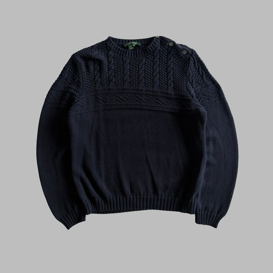 Y2K Polo Ralph Lauren Heavy Knit - XL