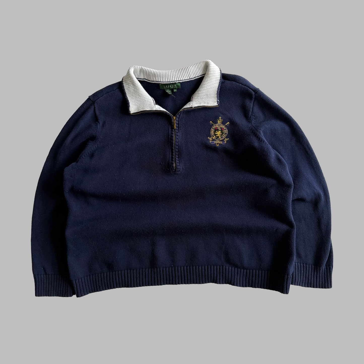 Y2K Polo Ralph Lauren Quarter Zip - L