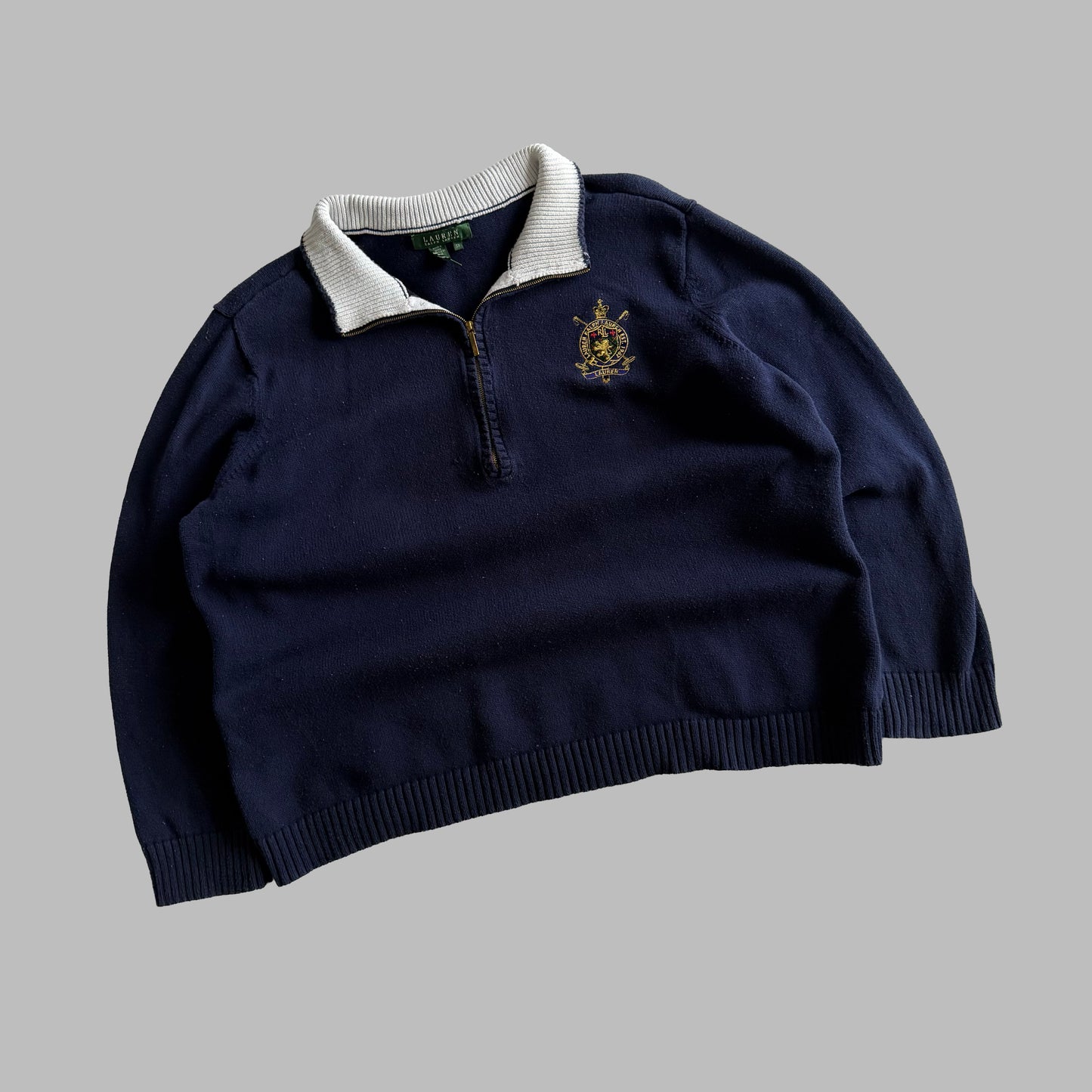 Y2K Polo Ralph Lauren Quarter Zip - L