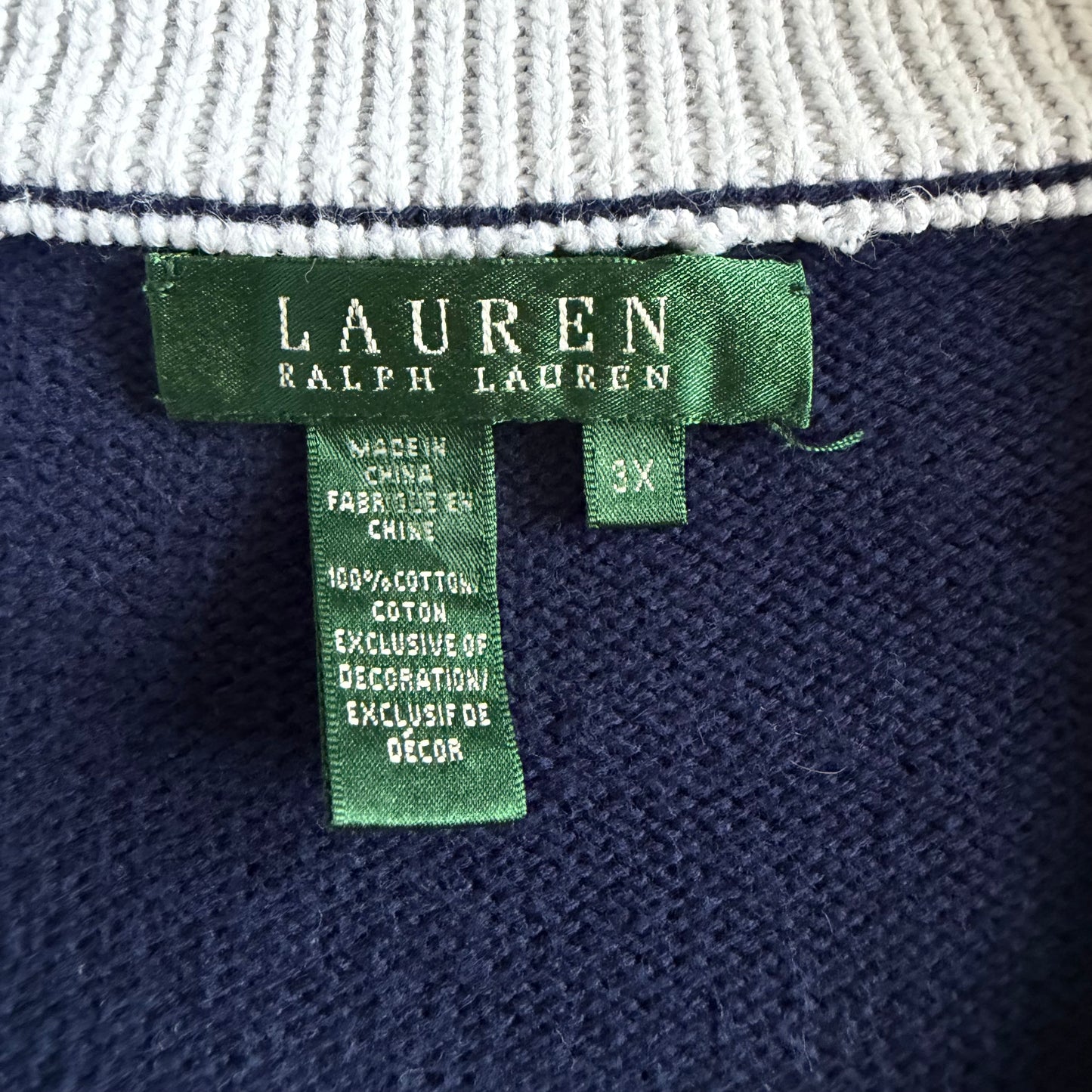 Y2K Polo Ralph Lauren Quarter Zip - L