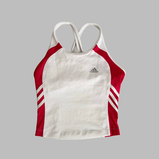 Y2K Adidas Cross Back Activewear Tank - XS/S