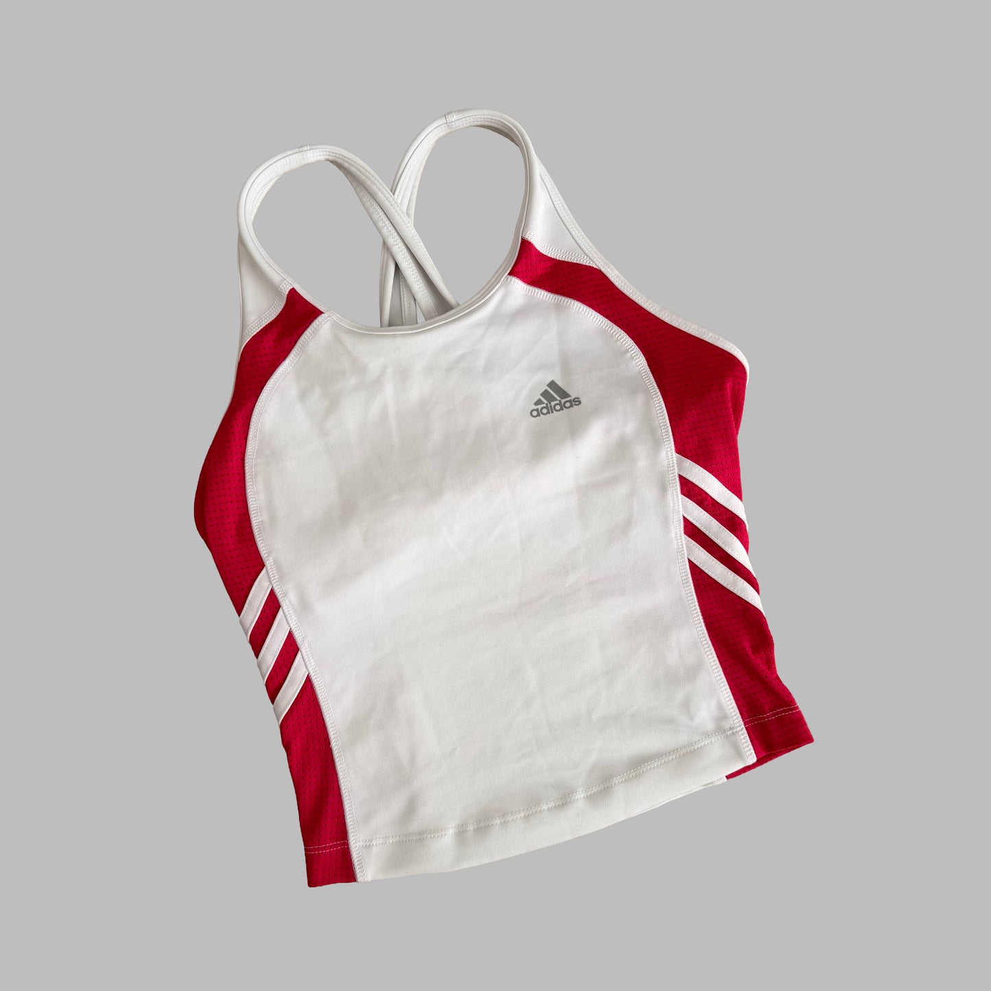 Y2K Adidas Cross Back Activewear Tank - XS/S